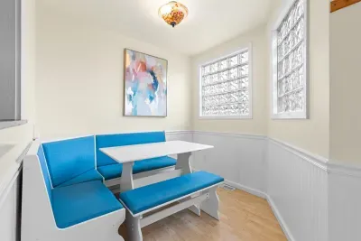 Breakfast nook off the kitchen