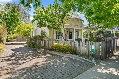Driveway to your parking spot and the cottages (rented separately)