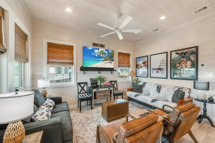 Movie themed living room 