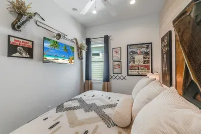 Bedroom with king bed