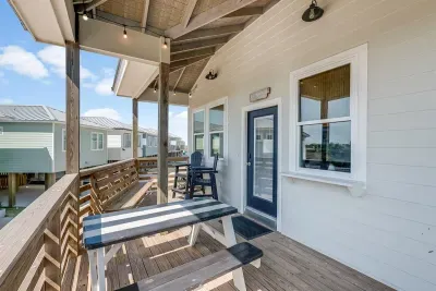 Large outdoor deck