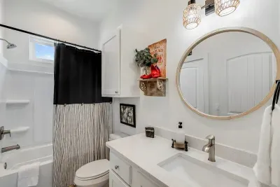 Hallway bathroom