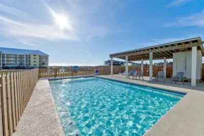 Large community pool directly across the street from the home