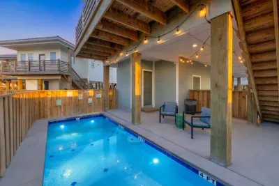 Private, cocktail pool with kid friendly shallow area