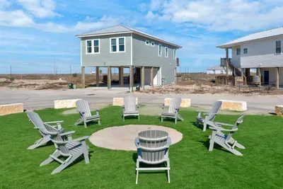 Large outdoor gathering area directly across from home