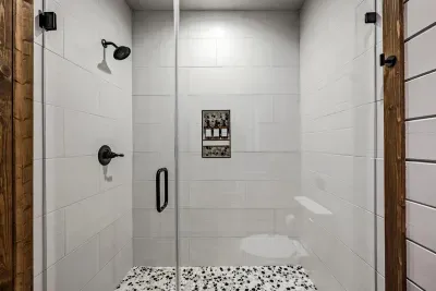 Large shower bathroom