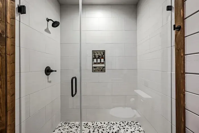 Large shower bathroom