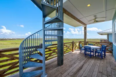 One of two large decks