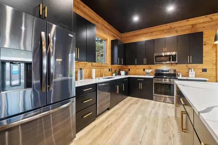 Fully stocked chef's kitchen