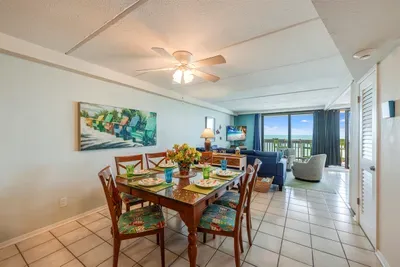 Open concept dining and living area