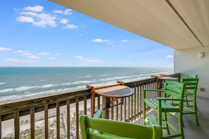 Oceanfront balcony with stunning views