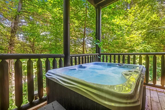 Hot Tub with Wooded View