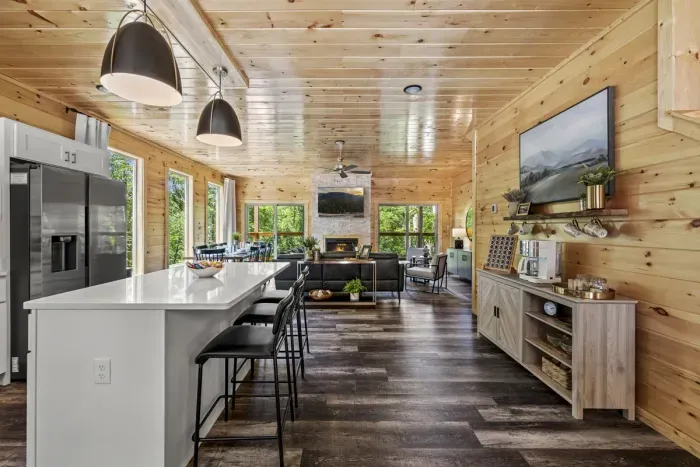 Kitchen with coffee bar