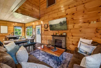 Open concept living, dining and kitchen area