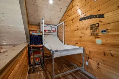 Multicade and basketball game in Game Room
