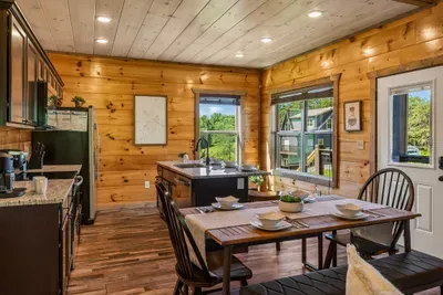 Dining area with seating for 8