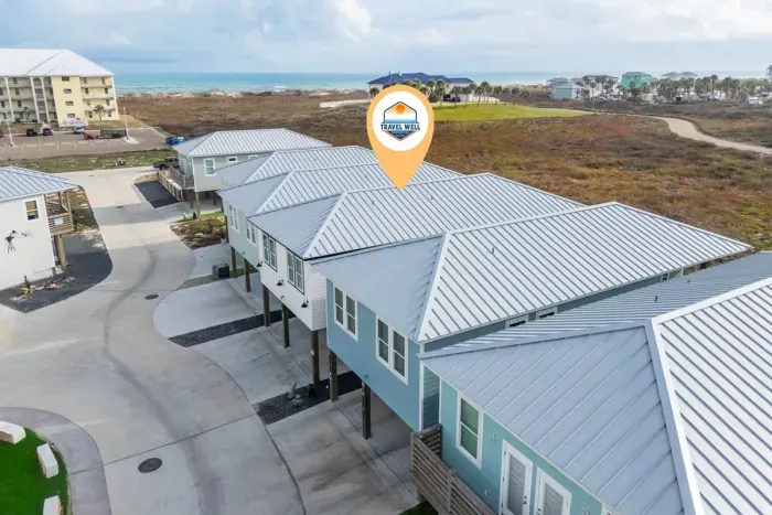 The home is located steps away from the golf cart friendly boardwalk to the beach.