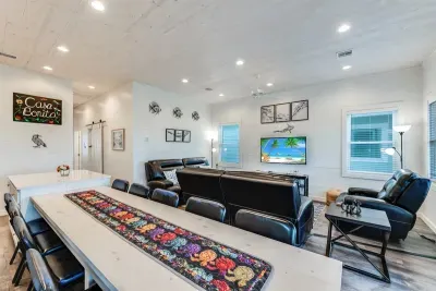 Large dining table with seating for 11