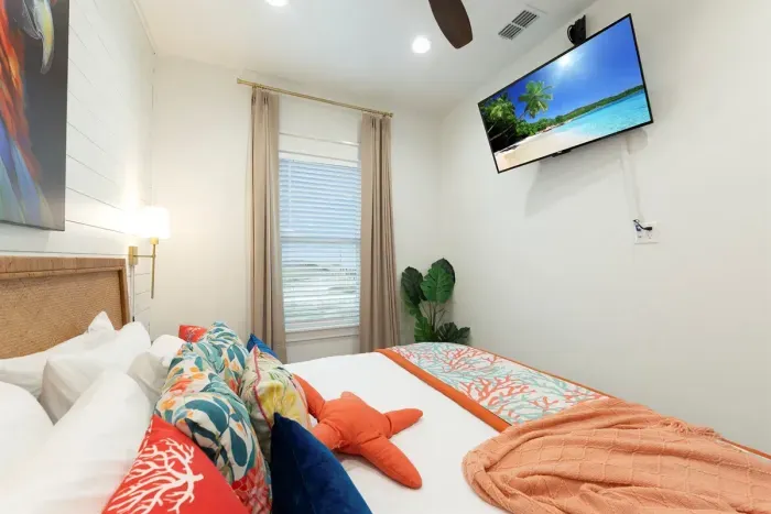 One of two king bedrooms