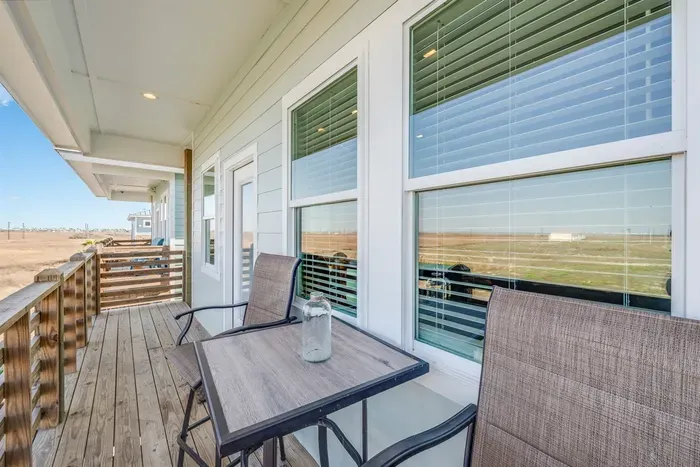 Balcony overlooking canal