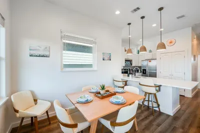 Dining table and Bar seating
