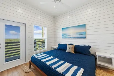 Wake up to natural light and step straight onto the deck. It's a peaceful space designed for slow, relaxing mornings.