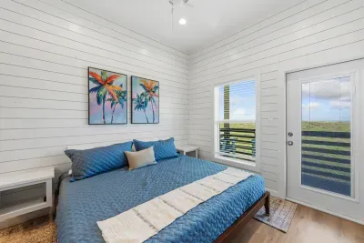 A bright and peaceful room designed for deep relaxation. Step straight outside to check the morning weather or unwind in total quiet.