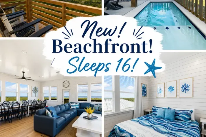 A fresh, beautifully styled beachfront retreat that effortlessly checks every box for a major family vacation. Enjoy grand entertaining spaces, spacious accommodations, and direct access to sun and sand.