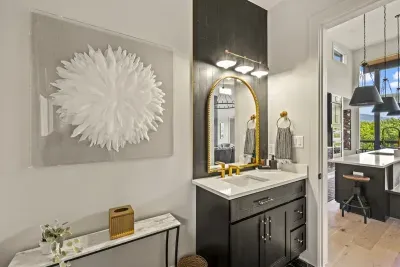 Half bath on main floor next to kitchen
