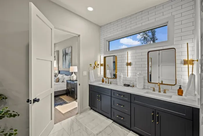 One of the four full bathrooms