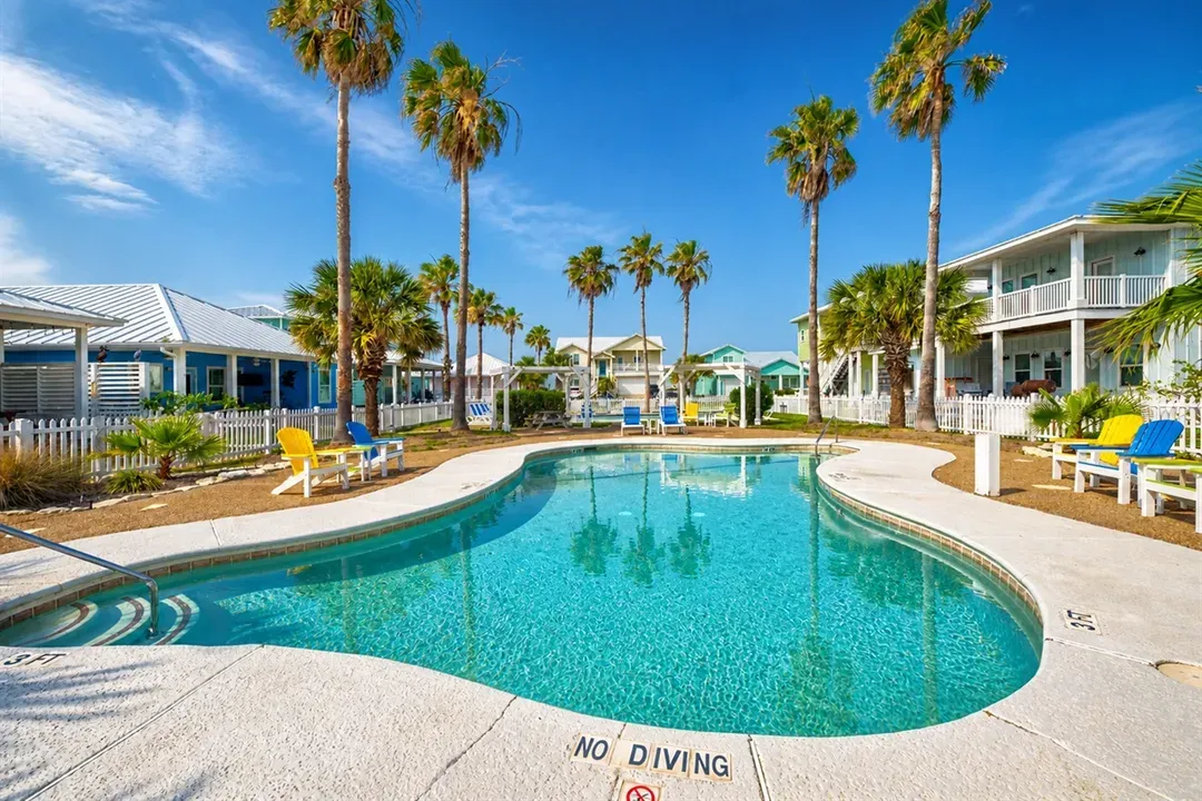 Large community pool DIRECTLY across the street from the home