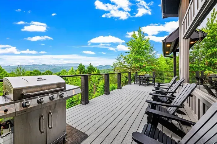 Views for miles from all of the decks