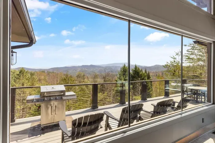 Enjoy views from inside or outside