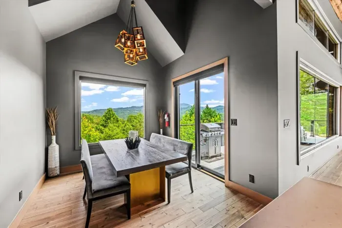 Dining area with views
