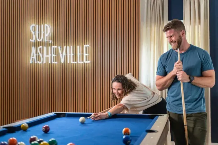 Start with a game of pool in the spacious game room, where plenty of other fun options like shuffleboard, foosball, and classic arcade games await just beyond.
