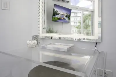 Makeup station in main house