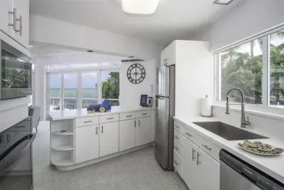 Fully stocked kitchen with gorgeous views