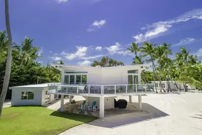 The main house and green grass