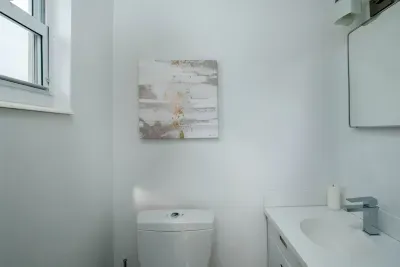 Half bathroom in main house