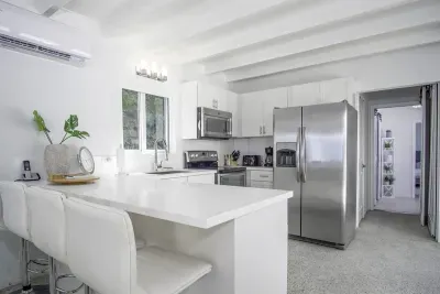 All new stainless steel appliances in the guest house