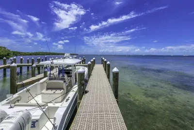 New, non-wood dock for safety!