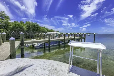 Fish cleaning station for your use and a private bait freezer!