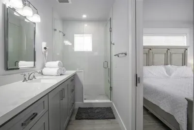 2nd floor bedroom ensuite with privacy commode