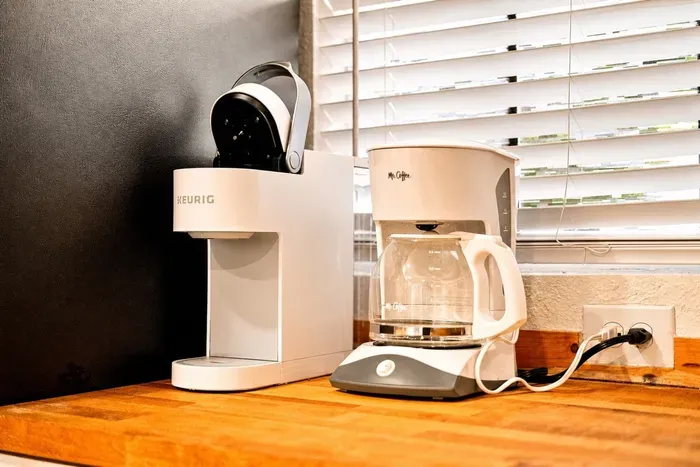 Coffee bar ready each morning