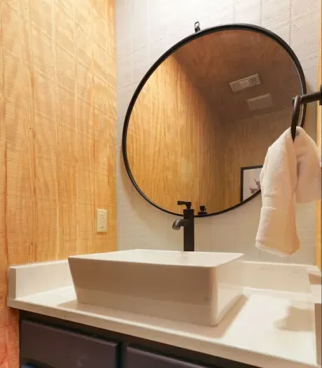 Enjoy the convenience of a half bath just steps away from the kitchen and living room. Perfect for you or your guests to freshen up without interrupting the flow of your day.