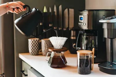 Start your morning with a fresh pour over coffee