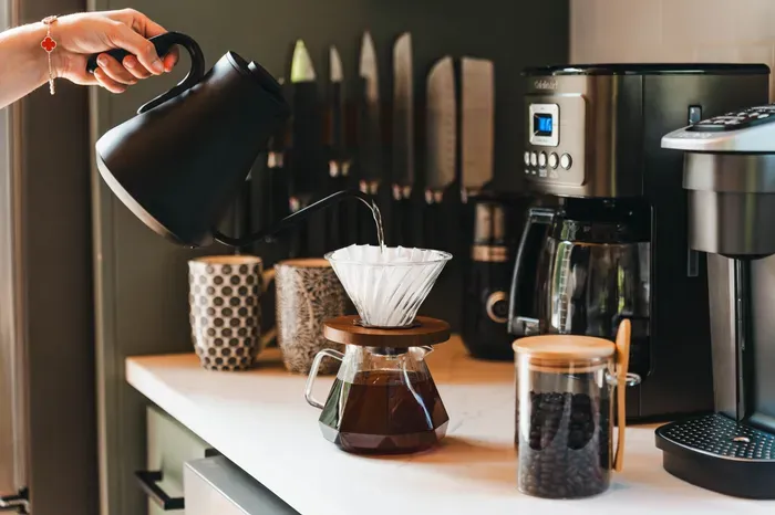 Start your morning with a fresh pour over coffee