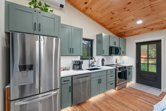 Full size kitchen in a tiny house.