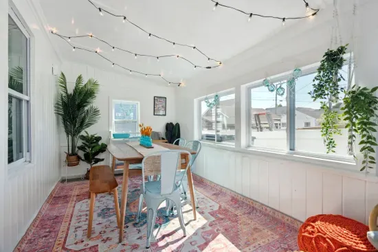 Open the door to our back cottage and walk right into our newly renovated dining space!