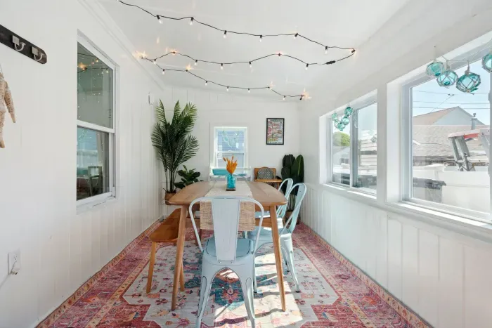 Open the door to our back cottage and walk right into our newly renovated dining space!